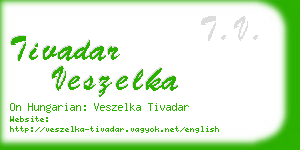 tivadar veszelka business card